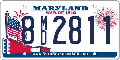 MD license plate 8MD2811