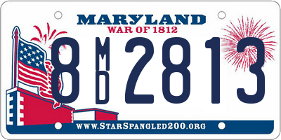 MD license plate 8MD2813