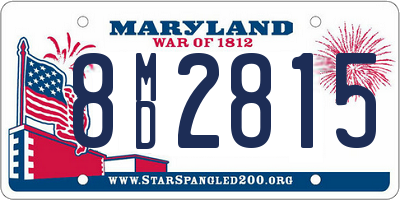 MD license plate 8MD2815