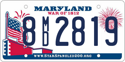 MD license plate 8MD2819