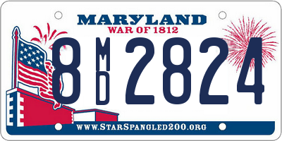 MD license plate 8MD2824