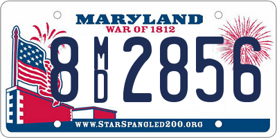 MD license plate 8MD2856