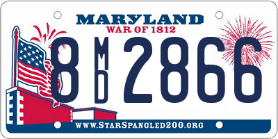 MD license plate 8MD2866