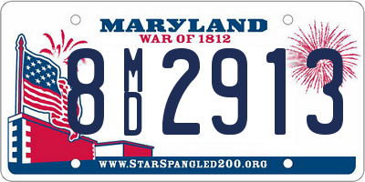 MD license plate 8MD2913