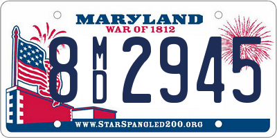 MD license plate 8MD2945