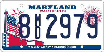 MD license plate 8MD2979