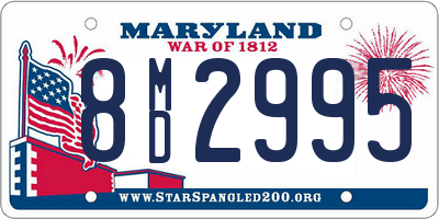 MD license plate 8MD2995