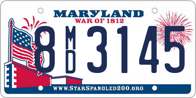 MD license plate 8MD3145