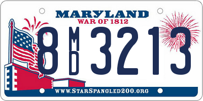 MD license plate 8MD3213