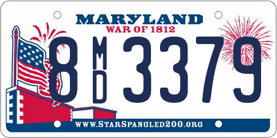 MD license plate 8MD3379