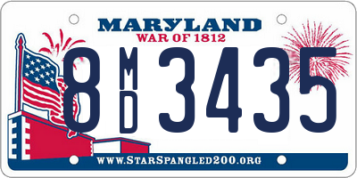 MD license plate 8MD3435