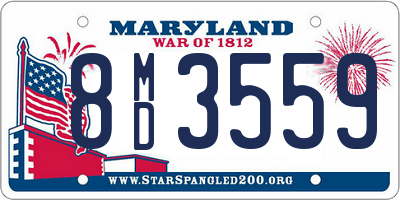 MD license plate 8MD3559