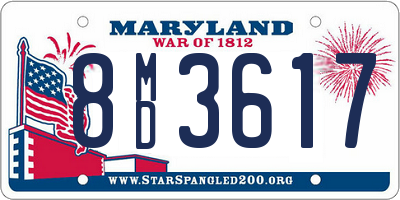 MD license plate 8MD3617
