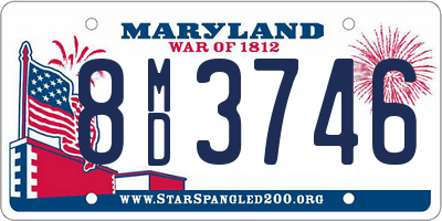 MD license plate 8MD3746