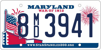 MD license plate 8MD3941