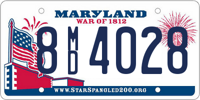 MD license plate 8MD4028