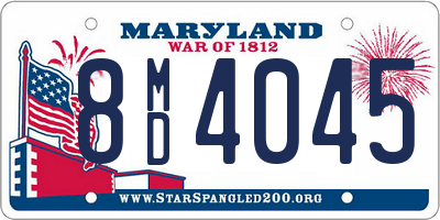 MD license plate 8MD4045