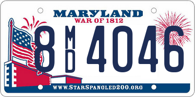 MD license plate 8MD4046