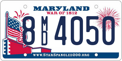 MD license plate 8MD4050