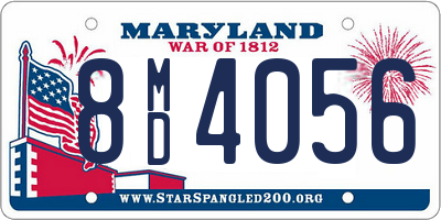 MD license plate 8MD4056