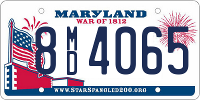MD license plate 8MD4065