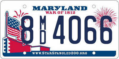 MD license plate 8MD4066