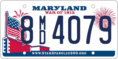 MD license plate 8MD4079