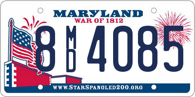 MD license plate 8MD4085