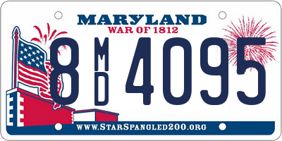 MD license plate 8MD4095