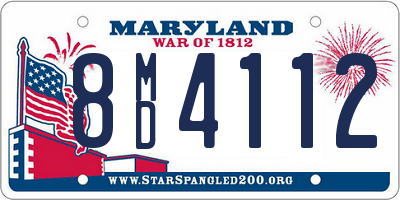 MD license plate 8MD4112