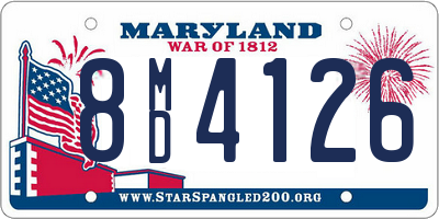MD license plate 8MD4126