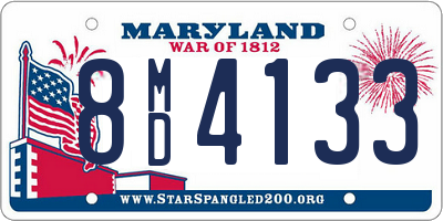 MD license plate 8MD4133
