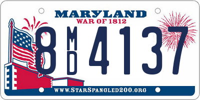 MD license plate 8MD4137