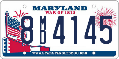 MD license plate 8MD4145