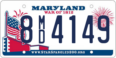 MD license plate 8MD4149