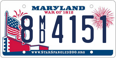 MD license plate 8MD4151
