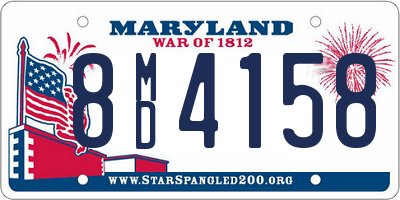 MD license plate 8MD4158