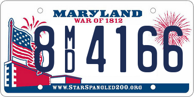 MD license plate 8MD4166