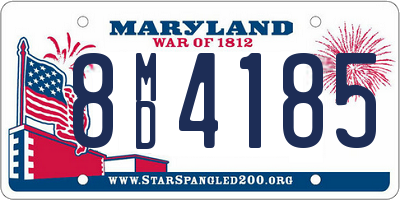 MD license plate 8MD4185