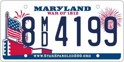 MD license plate 8MD4199