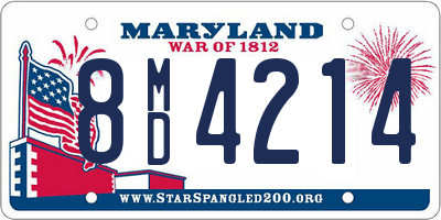 MD license plate 8MD4214