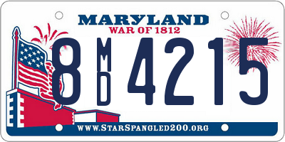 MD license plate 8MD4215
