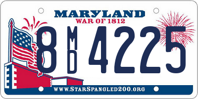 MD license plate 8MD4225
