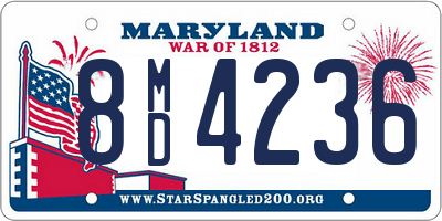 MD license plate 8MD4236