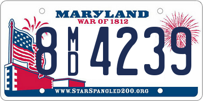 MD license plate 8MD4239