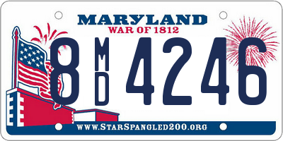MD license plate 8MD4246