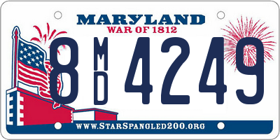 MD license plate 8MD4249