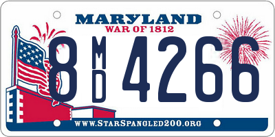 MD license plate 8MD4266