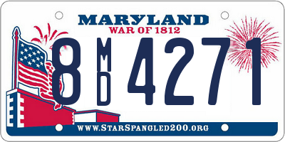 MD license plate 8MD4271