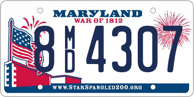 MD license plate 8MD4307